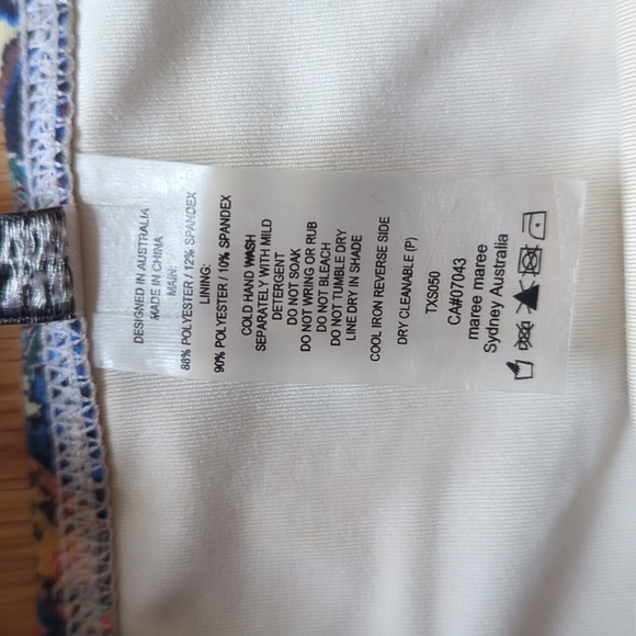 Maree Maree. Bikini Patterned Bottom. Size 10 - Picture 3 of 5